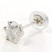  серьги ( одна сторона уголок ) PT900/ платина diamond 0.35 ct полная масса примерно 0.2g женский б/у 