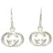  Gucci GUCCI Inter locking G крюк серьги серебряный 925 полная масса примерно 7.7g ювелирные изделия 