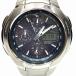  Casio CASIO wave Scepter наручные часы полная масса примерно 121.5g SS SS радиоволны солнечный черный циферблат WVA-500J мужской б/у 