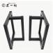  iron legs diy T type 50 angle table parts dining stylish high class Northern Europe one sheets board table for legs 50mm angle 2 legs set T type iron gloss erasing black 2WAY low table combined use 