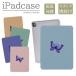 iPad кейс iPad кейс iPad Air M2 13 дюймовый A2898 A2899 A2900 для бабочка .choucho розовый бледно-голубой чистый 