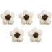  knitting wool flower parts solid flower handicrafts hand made parts deco parts decoration 5 piece entering fine clothes fine clothes .... circle KITP-001