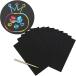 scratch искусство 10 листов ввод B5 размер примерно 182×257mm Rainbow одноцветный бумага уменьшать только scratch для бамбук авторучка имеется комплект SCR-002