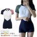  весна купальный костюм комбинезон выгоревший на солнце участок меры Leotard фитнес Rush Guard все в одном плавание костюм фитнес купальный костюм плавание одежда женский половина 