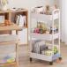  кухонные тележки место хранения box ранец подставка игрушка коробка Wagon подгузники zonchi- ручка имеется с роликами . игрушка место хранения Северная Европа простой белый ho для бытового использования удобный 