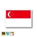  Singapore национальный флаг стикер SS размер 3.3×5cm наружный атмосферостойкий водостойкий наклейка чемодан . машина и т.п. 
