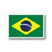  Brazil национальный флаг стикер SS размер 3.3×5cm наружный атмосферостойкий водостойкий наклейка чемодан . машина и т.п. 