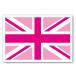  Англия национальный флаг Union Jack стикер * розовый наружный атмосферостойкий водостойкий наклейка чемодан . машина и т.п. размер выбор возможно 