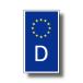  Германия страна идентификация символ стикер EU дизайн модель * длина наружный атмосферостойкий specification S размер машина . чемодан и т.п. водостойкий наклейка 