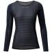  жемчуг izmi[W118] прохладный Fit dry UV длинный рукав 6. черный женский PEARLIZUMI