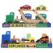 3 Item Bundle: Melissa & Doug (���å�������) 4096 Car Carrier �ȥ�å� & Cars Wooden Toy Set and