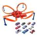 Hot Wheels (�ۥåȥ�������) Criss Cross Crash Track Set With 10 Car Pack Bundle �ߥ˥��� �ߥ˥���