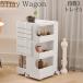  место хранения Wagon 3 уровень 5 tray Wagon место хранения подставка с роликами . дизайнерский мебель Mid-century поддержка новой жизни KW-10WH
