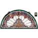 Design Toscano Lady Astor Demi-Lune Stained Glass Window by Design Toscano