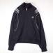 [ Adidas ]adidas раунд карман полный Zip выше спортивная куртка джерси l черный M Япония :OT женский б/у одежда 