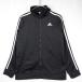 [ Adidas ]adidass Lee полоса полный Zip выше спортивная куртка джерси l черный размер :L/G(14/16) женский за границей б/у одежда 
