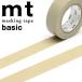  маскировочная лента mt утка . обработка бумага mt1P basic 1 шт одноцветный бежевый MT01P200R 15mmx7m