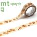  маскировочная лента mt утка . обработка бумага mt upcycle tape кофе stain MT01UP02 15mm×5m