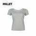  Millet MILLET MIV02107 dry na Mix Roo II U Short sleeve color SILVER(N7372)wi men's light weight do Ryan da- wear short sleeves mountain climbing business 