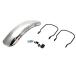  универсальный переднее крыло Cafe Racer 16-18 дюймовый соответствует GN125 GN250 Volty Glass Tracker серебряный 