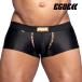 [3917]LEOPARD super low-rise short boxer pants