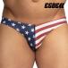 [4063]STARS AND STRIPES super low-rise swim bikini