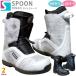  сноуборд ботинки мужской женский SPOON ложка DINAH Quick гонки 25-26 soft Flex большой размер 22.5cm - 29cm чёрный белый черный модный 