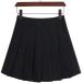  юбка в складку мини длина одноцветный улица надеты off стул студент форма девушки внутренний имеется высокий ткань to прекрасный ножек A линия 