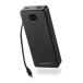  Elecom мобильный аккумулятор 67W 20000mAh USB-C кабель цельный lithium ион батарейка 2 порт черный DE-C77-20000BK