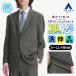 [ европейская одежда. Aoyama ] секунд . tailored jacket мужской тонкий . лето летний серый серый выставить одиночный товар легкий легкий . пот скорость . сразу .. высота вентиляция ...2WAY стрейч 