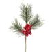 [P5 раз средний 12/02 09:59 до ] Новый год искусственный цветок зеленый .... товар красный реальный есть сосна pick matsu сосна лист Berry дерево. реальный Новый год Новый год организовать Новый год материалы для цветочной композиции .. предмет красный красный 