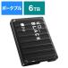 WESTERN DIGITAL установленный снаружи HDD WD-BLACK P10 Game Drive [6TB / портативный type ] черный WDBZ7D0060BBK-JESN