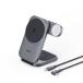 AUKEY�@���C�����X�[�d�� MagSafe�Ή� Qi2 MagFusion Z 3-in-1 �܂肽���ݎ� 15W �O���[ (�I�[�L�[) Gray�@LC-MC312-GY