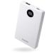  Elecom ELECOM мобильный аккумулятор 5000mAh тонкий легкий 22.5W PSE согласовано половина . body lithium iPhone Android Switch соответствует LED осталось количество 1% отображать белый DE-C85-5000WH