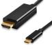 ���[�����@4K�E2K�Ή� Type-C to HDMI�ϊ��P�[�u��30Hz [1m]�@LDC-4K30CH10
