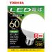 ���Ł@TOSHIBA�@LED�d��(�{�[���^)60W���� �����F(�O�a95mm)E26���� �L�z��(�z���p200��)�@LDG6N-G/60V1