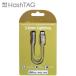 HASHTAG слуховай аппарат терминал конверсионный адаптор 3.5mm Jack - Lightning кабель (12cm) Gold HT-AAOLH1GD