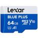 LEXAR Lexar microSDXC карта BLUE PLUS серии V10 UHS-I U1 A1 [64GB] LMSBLPL064G-BNANJ