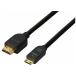 ���ˡ���SONY��HDMI�Ѵ�����Ĺ�ץ饰 �֥�å� [1.5m/HDMI��miniHDMI/����������ɥ�����/4K�б�]��DLC-HEM15