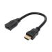 na бегемот cocos nucifera HDMI удлинение кабель 4K/60Hz соответствует 0.15m гибкий модель HET-G015 BK