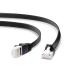  Elecom ELECOM CAT6A LAN кабель коготь поломка предотвращение Flat (1m* черный ) LD-GFAT/BK10