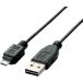쥳ࡡELECOM1.0m USB2.0֥ AעΡmicroBסU2C-DAMB10BK