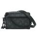  подлинный товар Louis Vuitton LOUIS VUITTON LV Mini soft багажник монограмма Eclipse сумка на плечо небольшая сумочка черный M44735