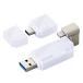 iPhone iPad USB���� Apple MFIǧ�� Lightning USB3.2(Gen1) USB3.0�б� Type-C�Ѵ������ץ��� 64GB Windows11�б� �ۥ磻�� MF-LGU3B064GWH