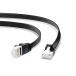 ELECOM( Elecom ) CAT6A LAN кабель коготь поломка предотвращение Flat (1m* черный ) LD-GFAT/BK10
