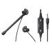 audio-technica( Audio Technica ) headset антибактериальный черный ATH-202COM BK [φ3.5mm Mini штекер / обе уголок / слуховай аппарат модель ] [864]