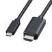 SANWA SUPPLY(サンワサプライ) USB-C ⇔ HDMI ケーブル [映像 /5m /4K対応]  ブラック KC-ALCHD50