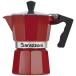 BARAZZONI прямой огонь для Espresso кофеварка 3 cup LA CAFFETTIERA ALLUMINIO E COLORATA красный 83000550330