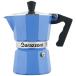 BARAZZONI прямой огонь для Espresso кофеварка 3 cup LA CAFFETTIERA ALLUMINIO E COLORATA Sky голубой 83000550357