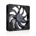 NOCTUA кейс вентилятор [140mm /1500RPM] квадратное рама chromax.black NF-A14X25-G2-PWM-CH-BK
